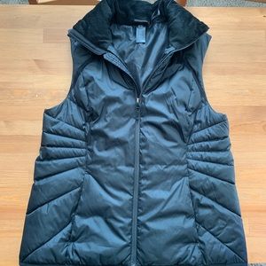 Black puffer vest